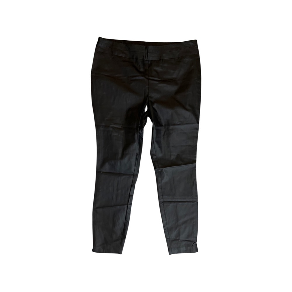 NEW- faux leather ankle pants